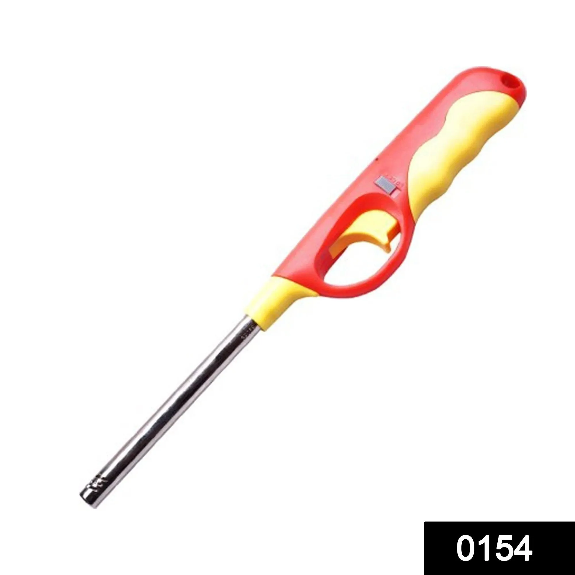 0154 Plastic Flame & Gas refillable Lighter (Multicolour)