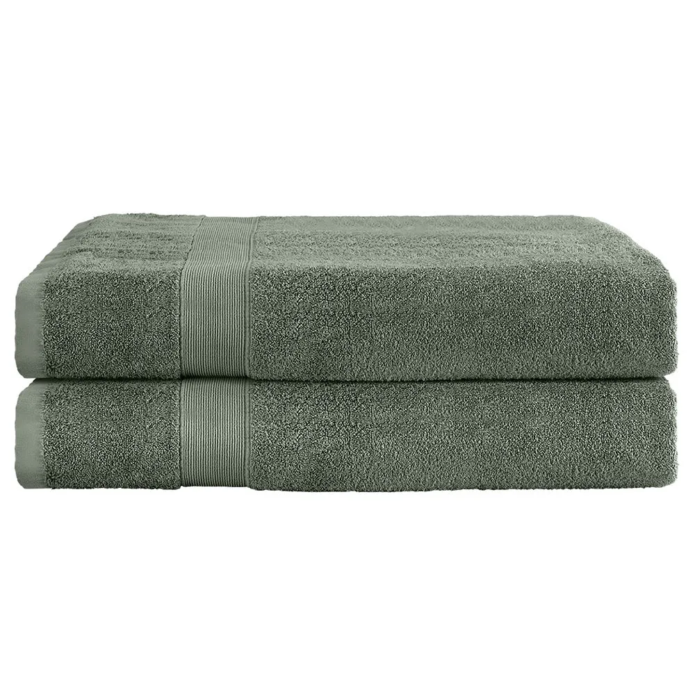 2-Pack Extra Large Cotton Bath Sheets Set Quick Dry
