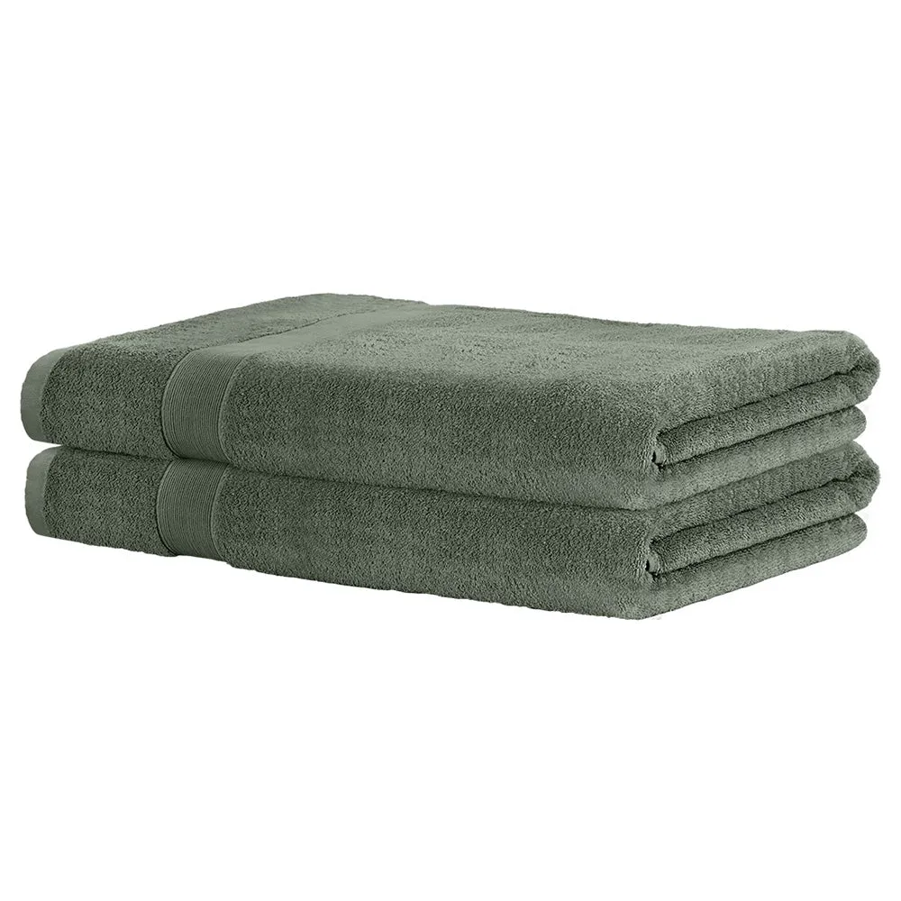2-Pack Extra Large Cotton Bath Sheets Set Quick Dry