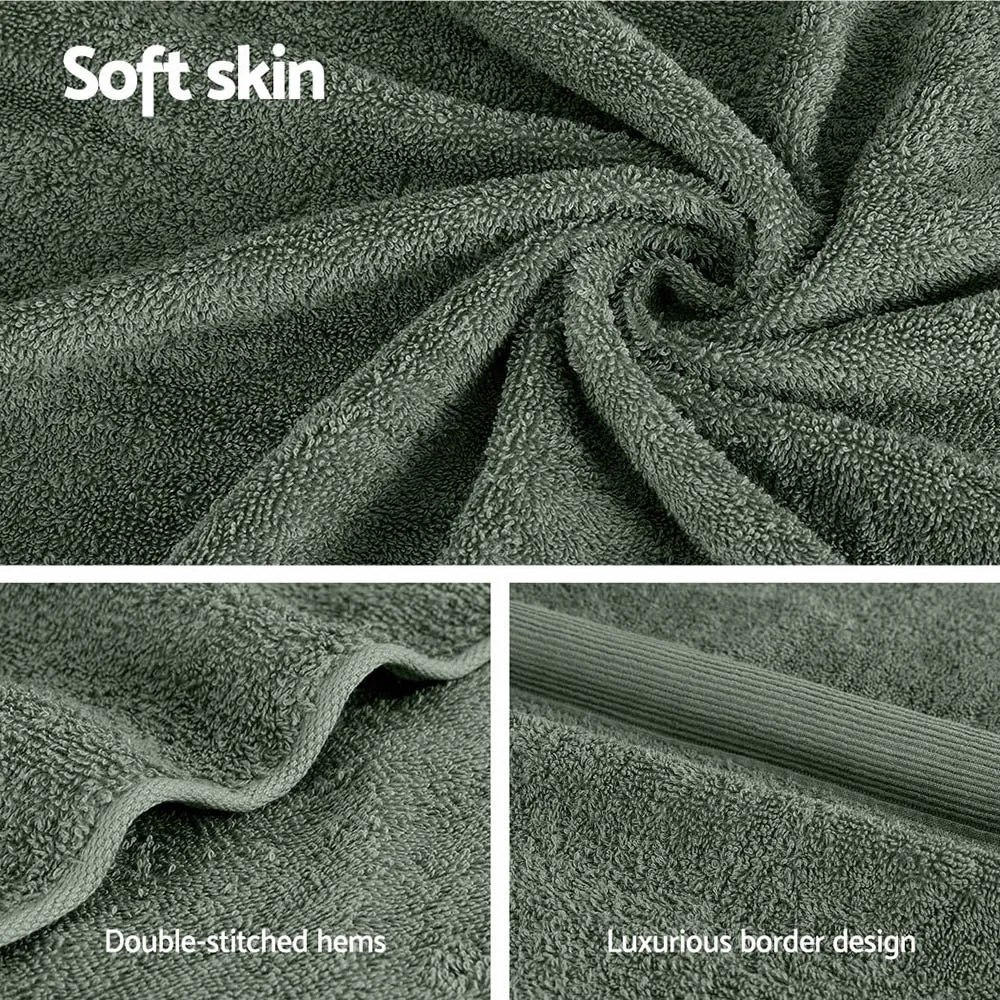 2-Pack Extra Large Cotton Bath Sheets Set Quick Dry