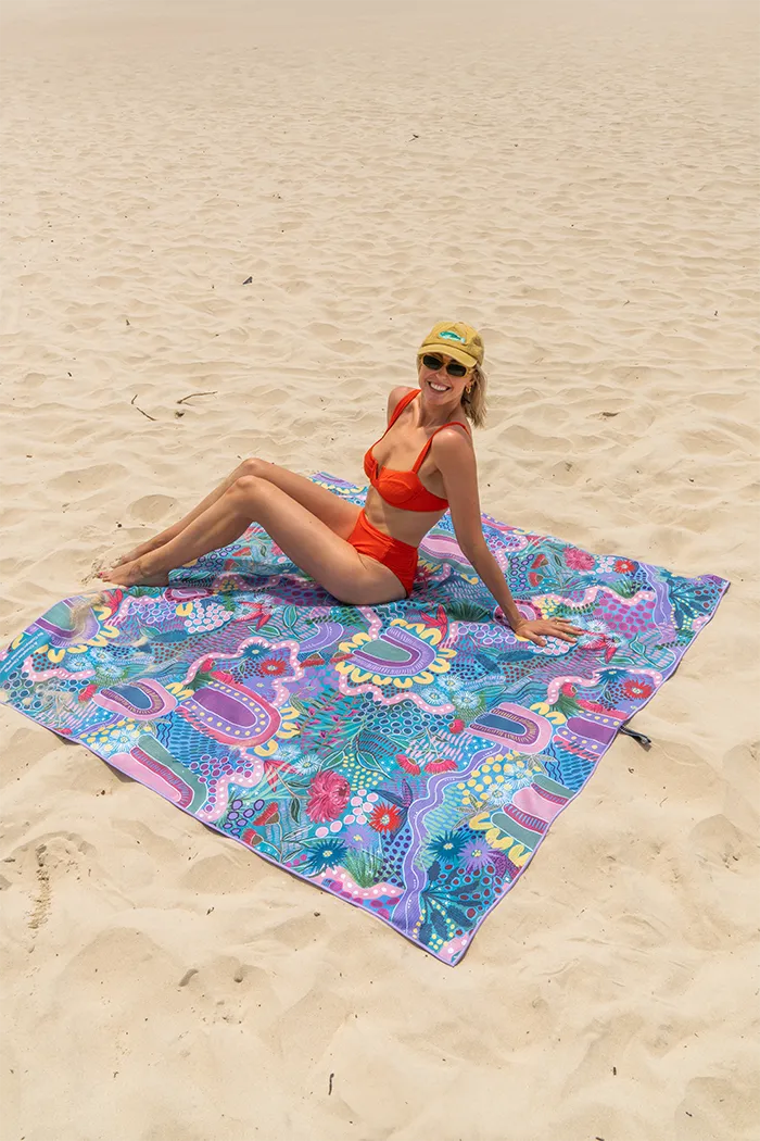 A Chapter Closing Sand Free rPET Beach Towel (160x160cm)