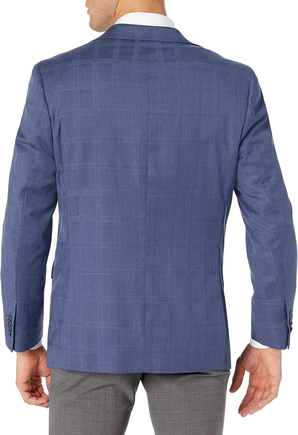 Adam Baker Men's Single Breasted Classic Fit 100% Luxury Lamb's Wool Blazer/Sport Coat