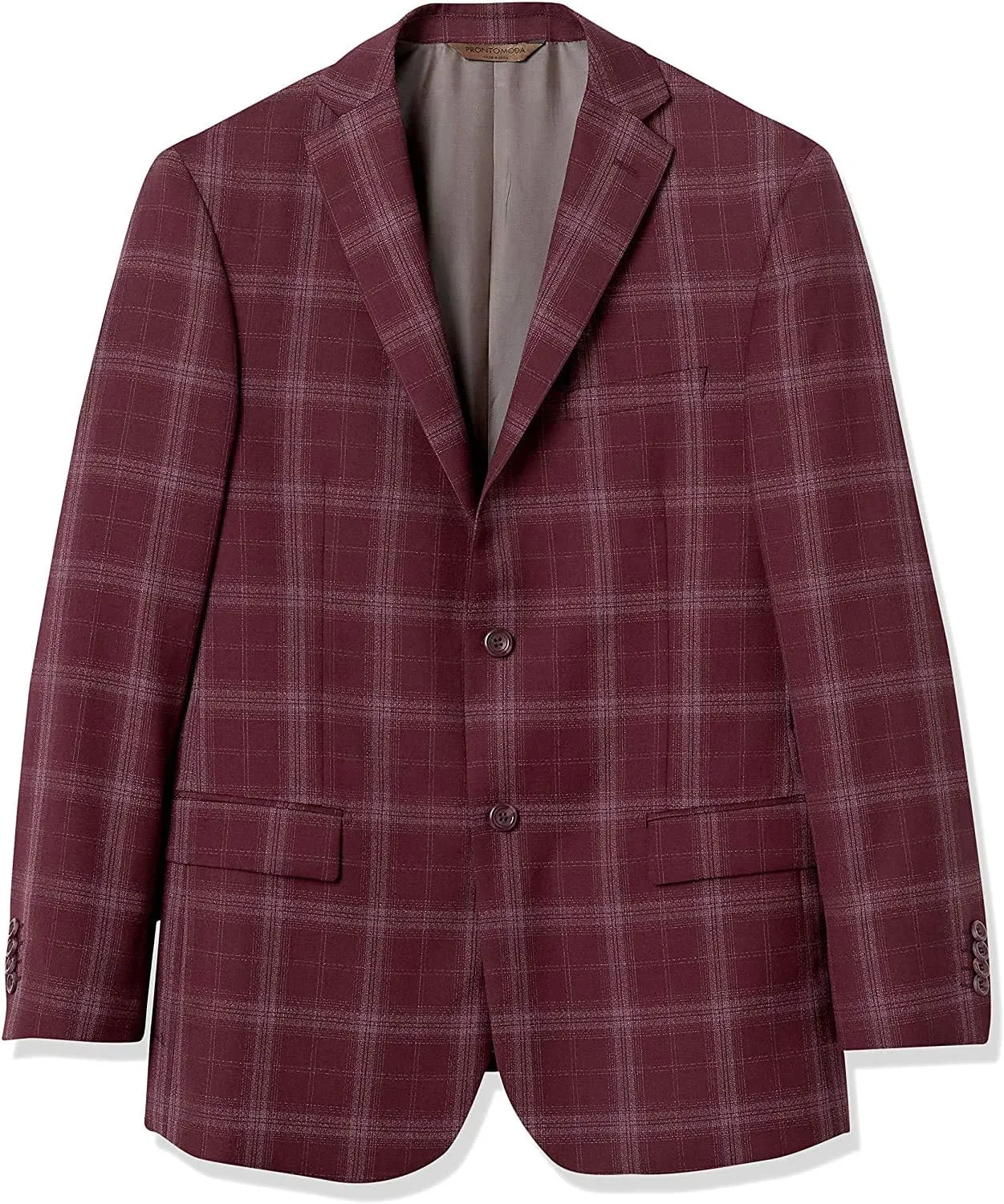 Adam Baker Men's Single Breasted Classic Fit 100% Luxury Lamb's Wool Blazer/Sport Coat