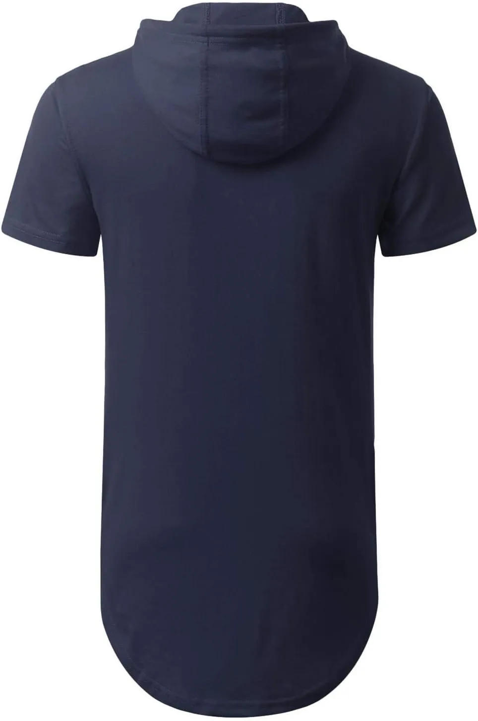 Aiyino Men's Hipster Hip Hop Longline Pullover Hoodies Shirts