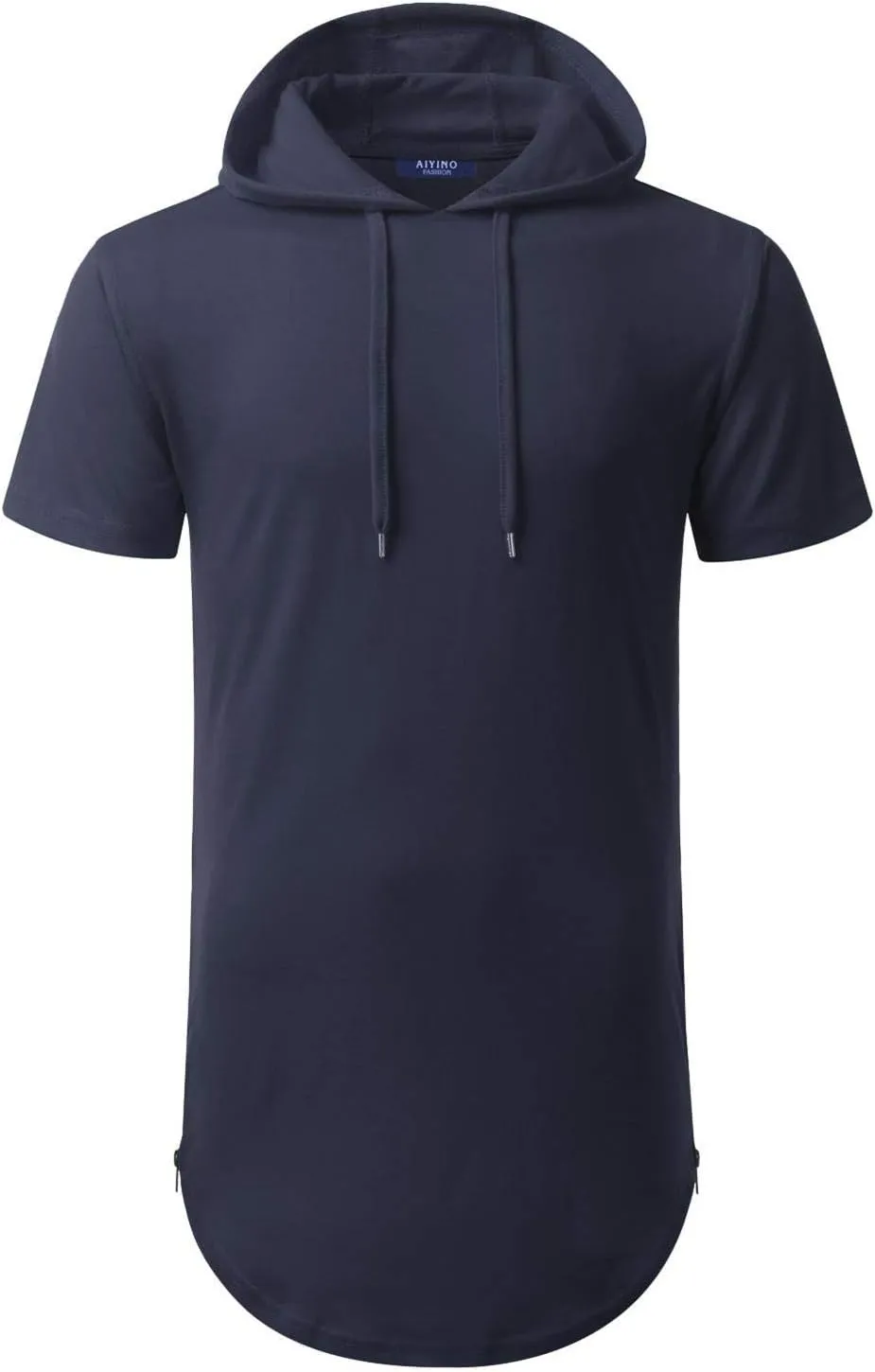 Aiyino Men's Hipster Hip Hop Longline Pullover Hoodies Shirts