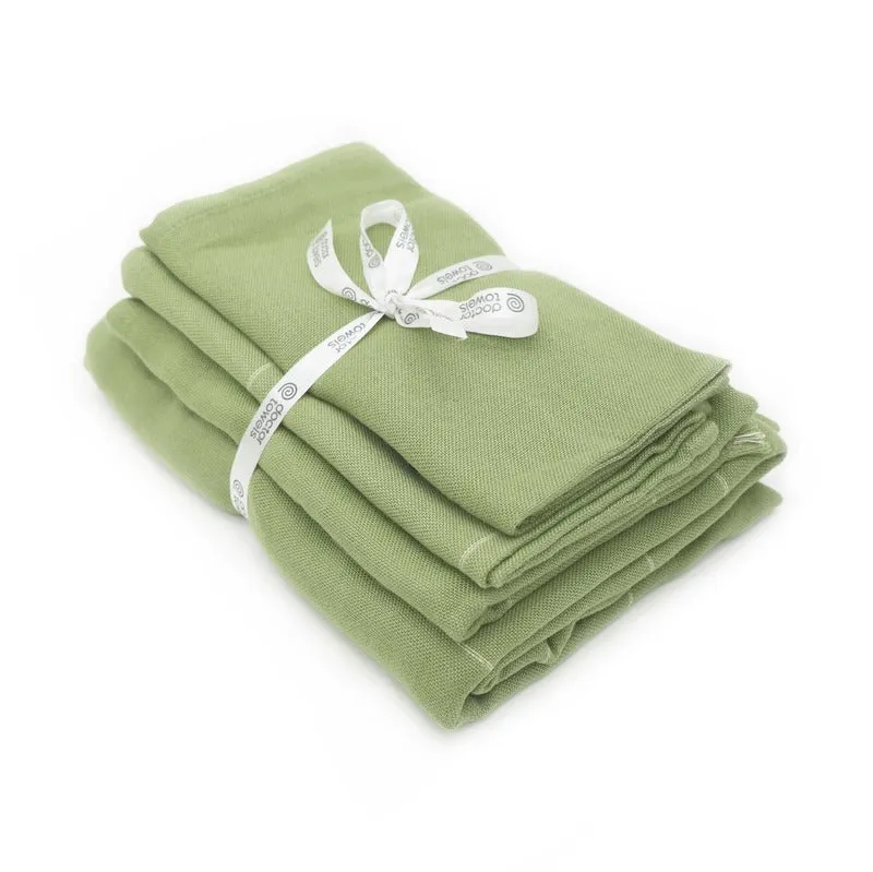 Aloevera Double Cloth Assorted Towels | Set of 4