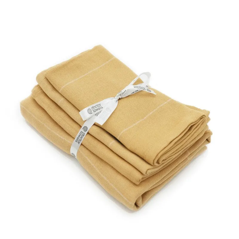Aloevera Double Cloth Assorted Towels | Set of 4