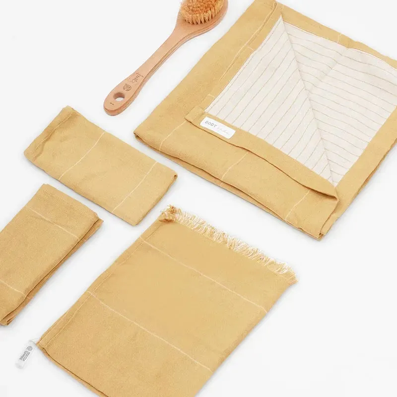 Aloevera Double Cloth Assorted Towels | Set of 4