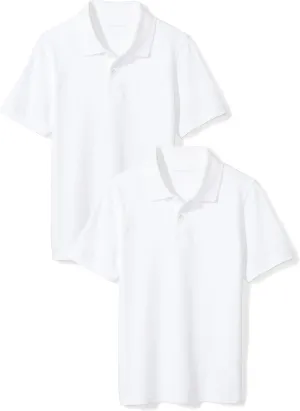 Amazon Essentials Boys and Toddlers' Short-Sleeve Pique Polo Shirts, Multipacks