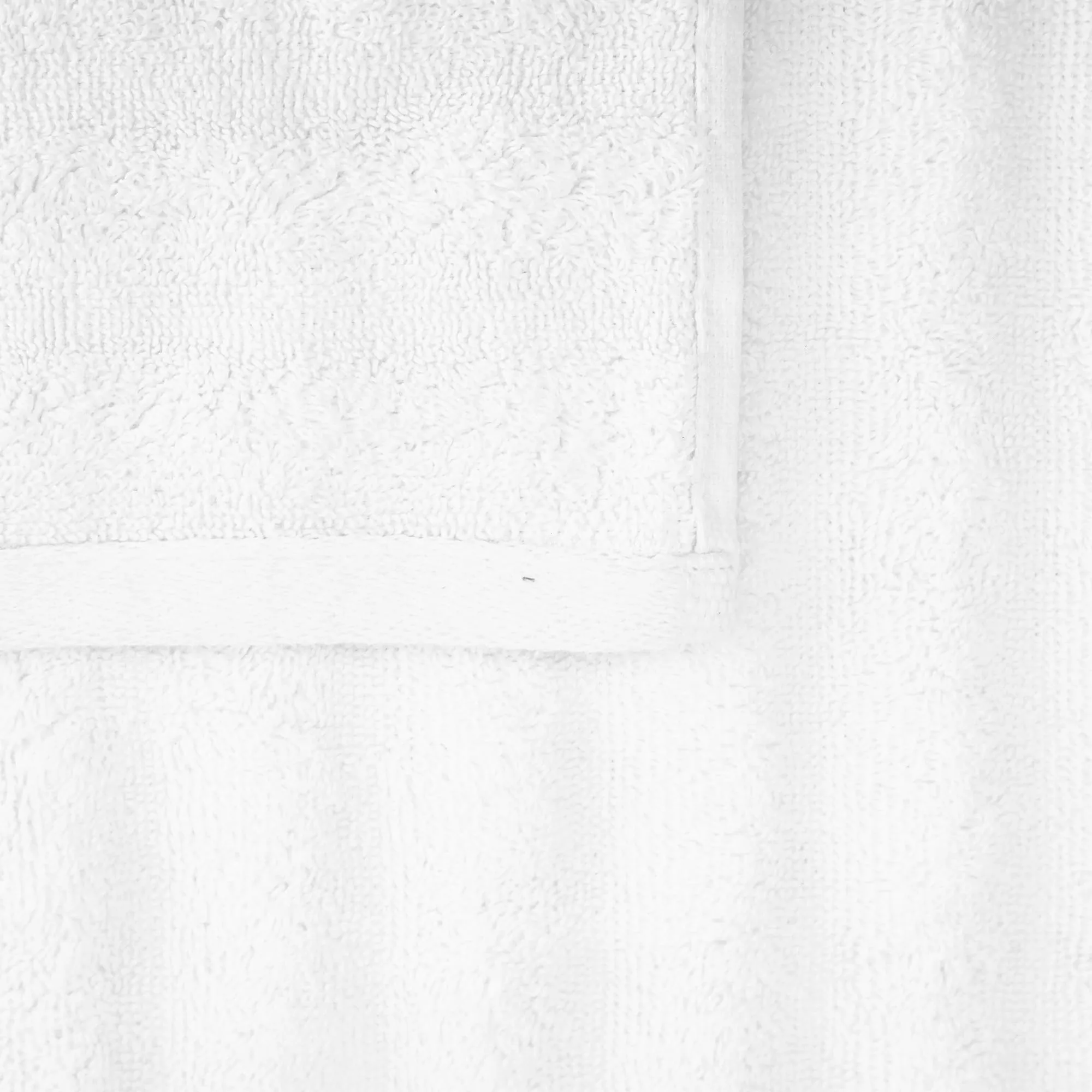 Anko Australia 100% Cotton 700 GSM Ribbed Hand Towel | Set of 2 | Super-Soft, Absorbent, Quick-Drying | White Towel for Men, Women & Kids | 60x40 cm |Travel, Gym, Spa Towel