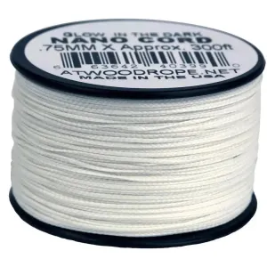 Atwood Rope Glow in the Dark- 10 LB Nano Cord  - 0.75MM X 300 FT Spool