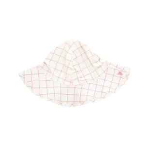 Baby Girls Sun Hat - Pink Tattersall
