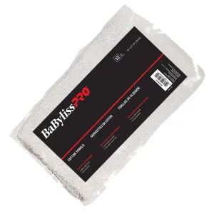 BabylissPro White Towels (12 Pack)