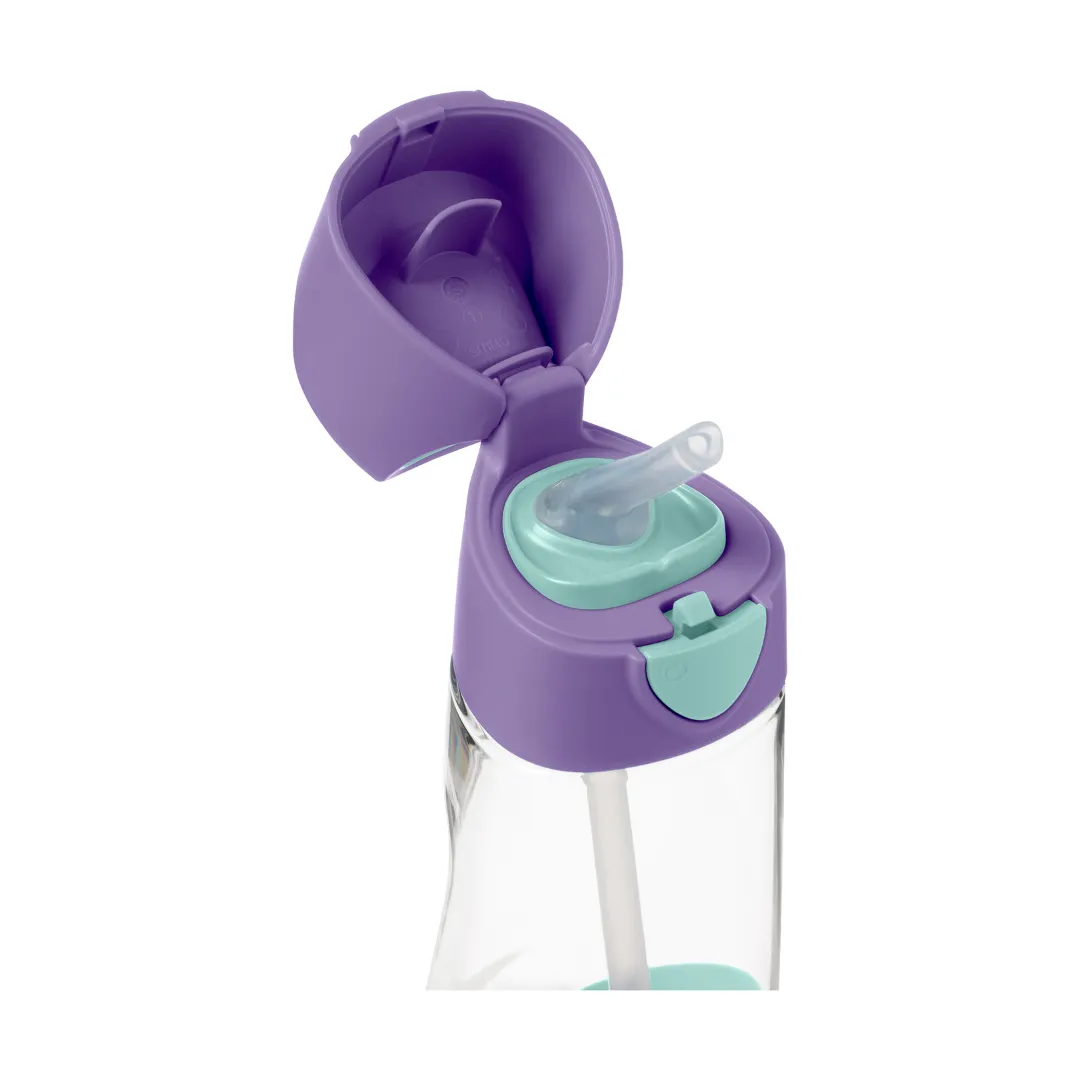 b.box Tritan straw Drink Bottle450ml Lilac Pop Purple