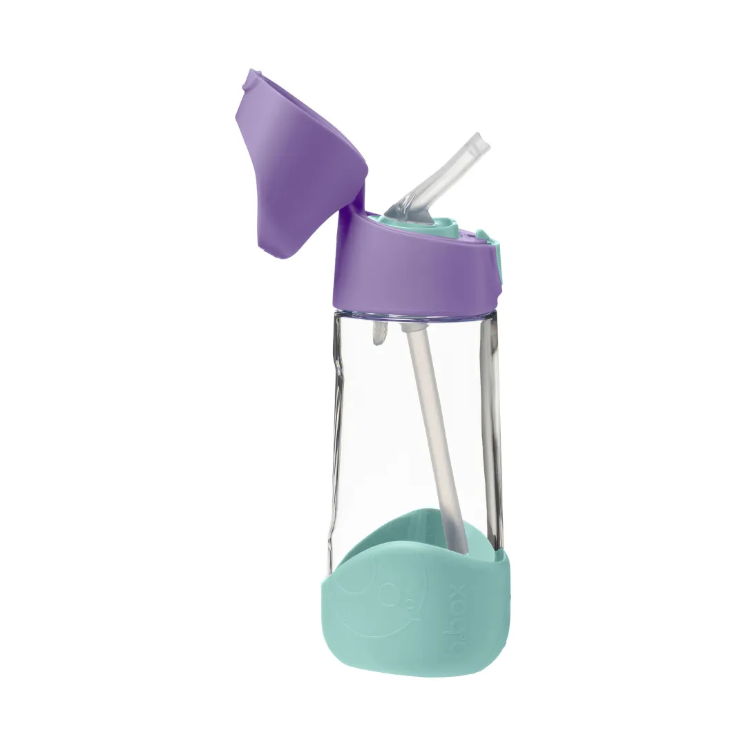 b.box Tritan straw Drink Bottle450ml Lilac Pop Purple