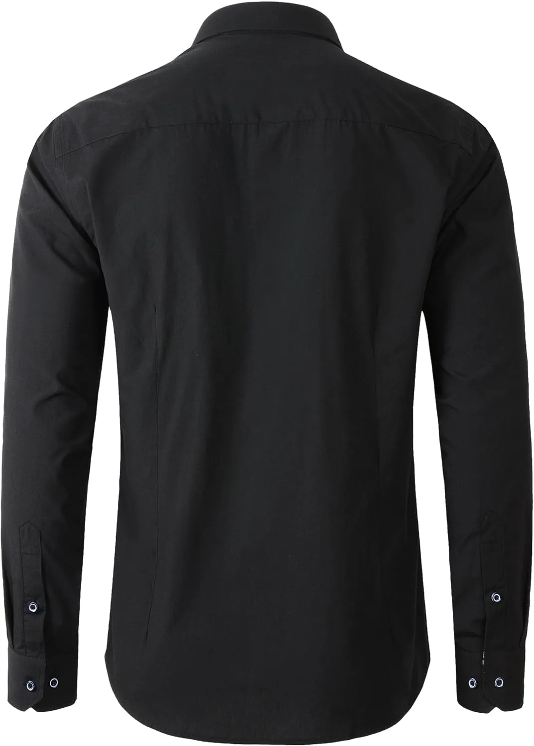 Beninos Men's Casual Long Sleeve Stretch Dress Shirt Wrinkle-Free Slim Fit Button Down Shirts