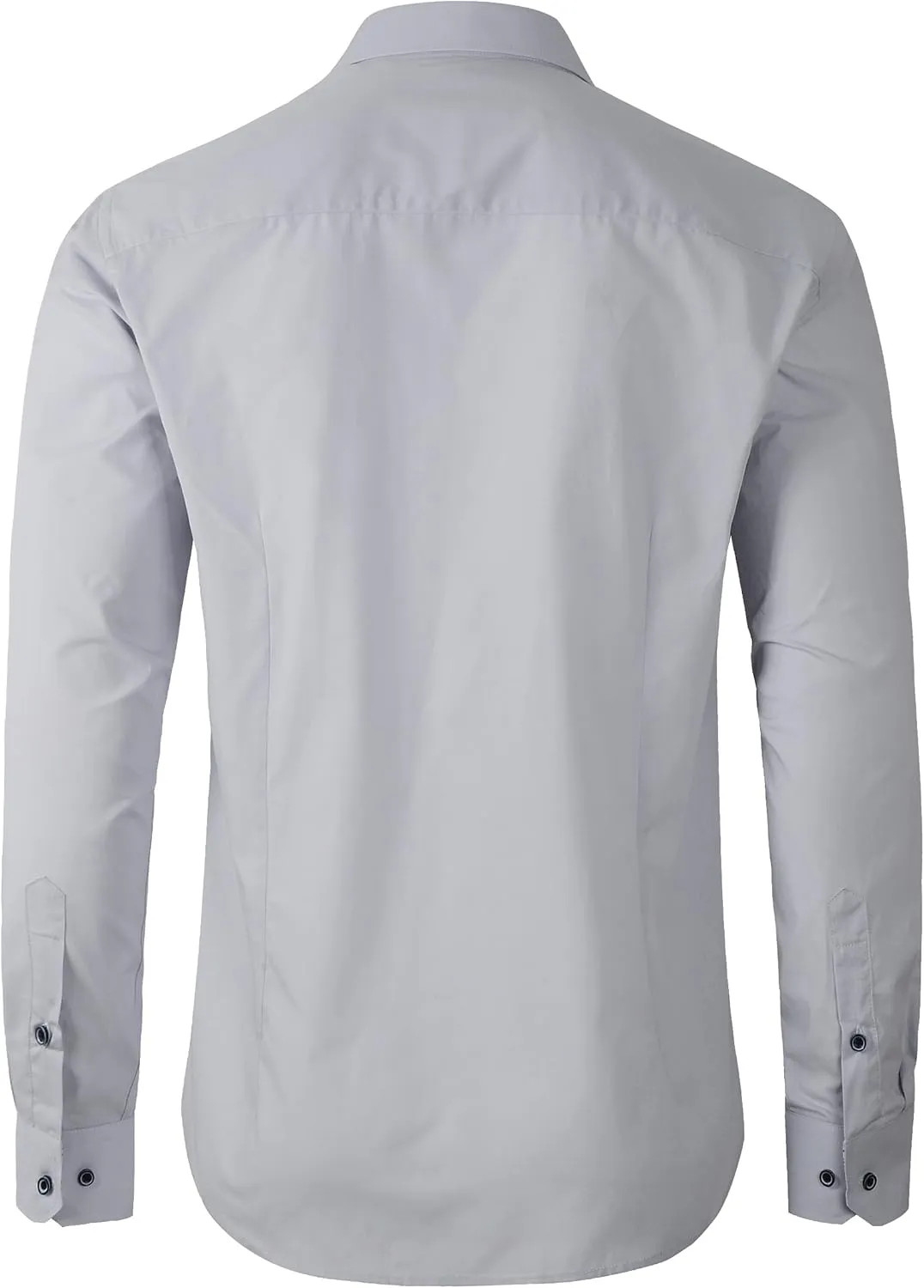 Beninos Men's Casual Long Sleeve Stretch Dress Shirt Wrinkle-Free Slim Fit Button Down Shirts