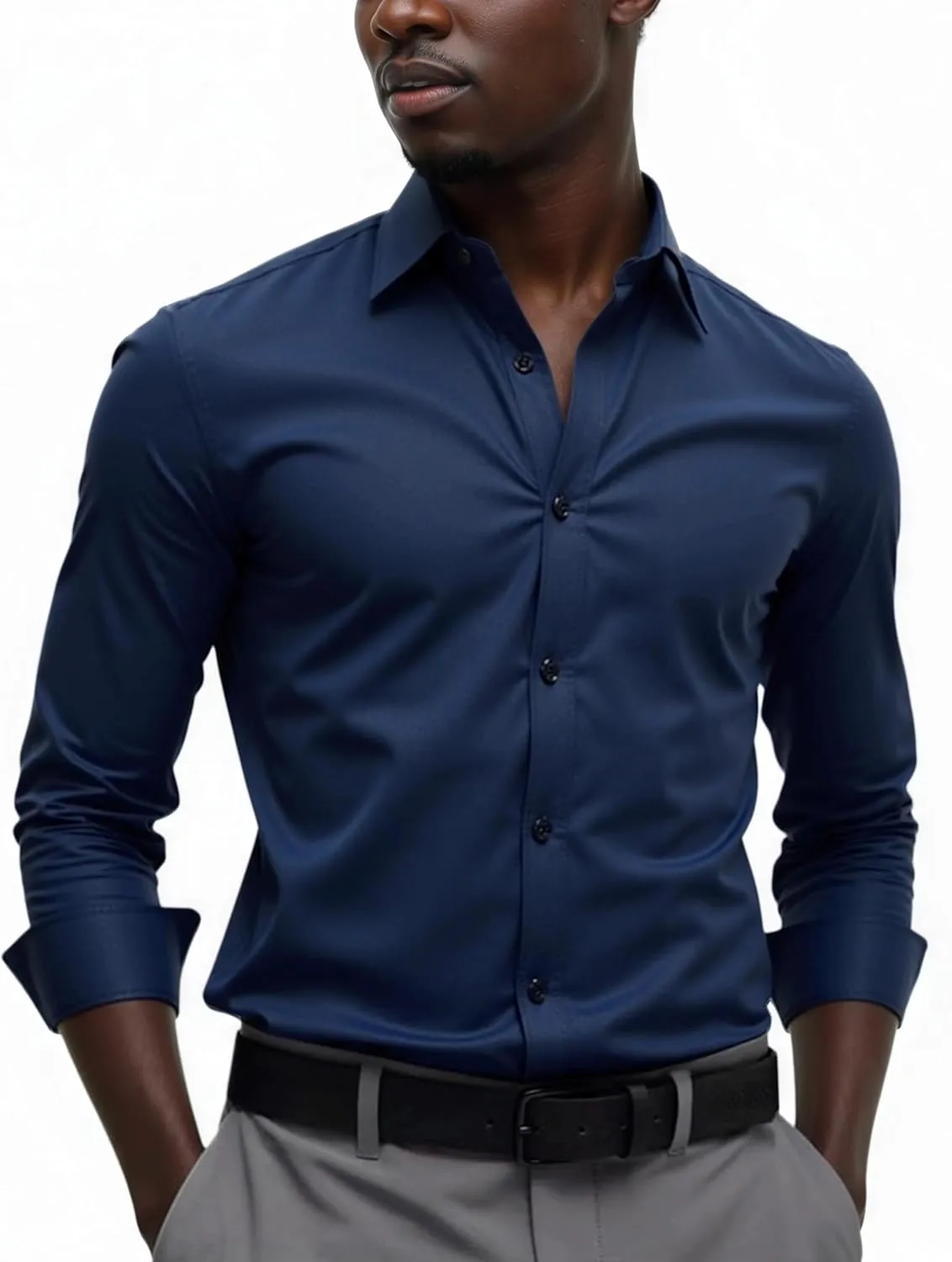Beninos Men's Dress Shirts Casual Long Sleeve Button Down Shirt