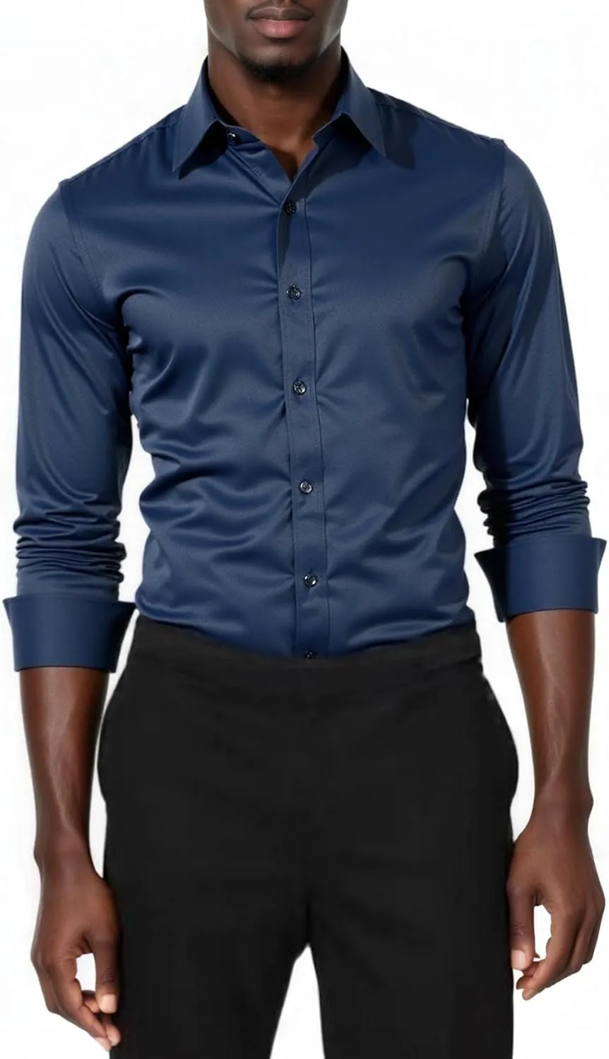 Beninos Men's Dress Shirts Casual Long Sleeve Button Down Shirt