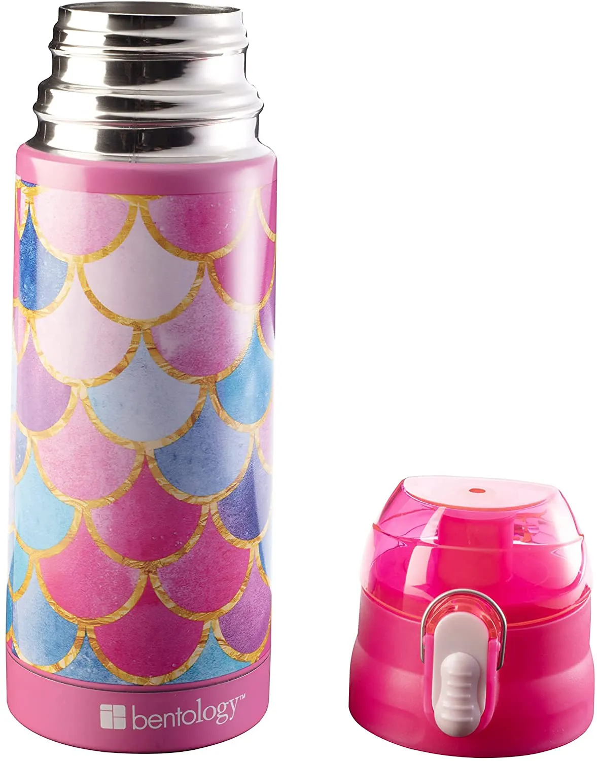 Bentology Lunch Box Set for Kids - Girls Insulated Lunchbox Tote, Water Bottle, and Ice Pack - 3 Pieces - Kitty