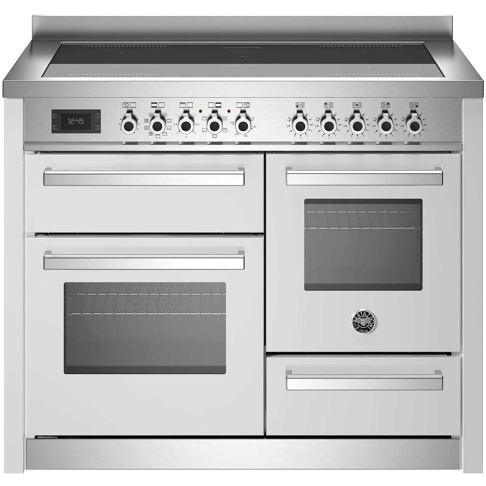 Bertazzoni Professional 110cm Induction Top Triple-Oven Electric Range Cooker - Bianco | PRO115I3EBIT