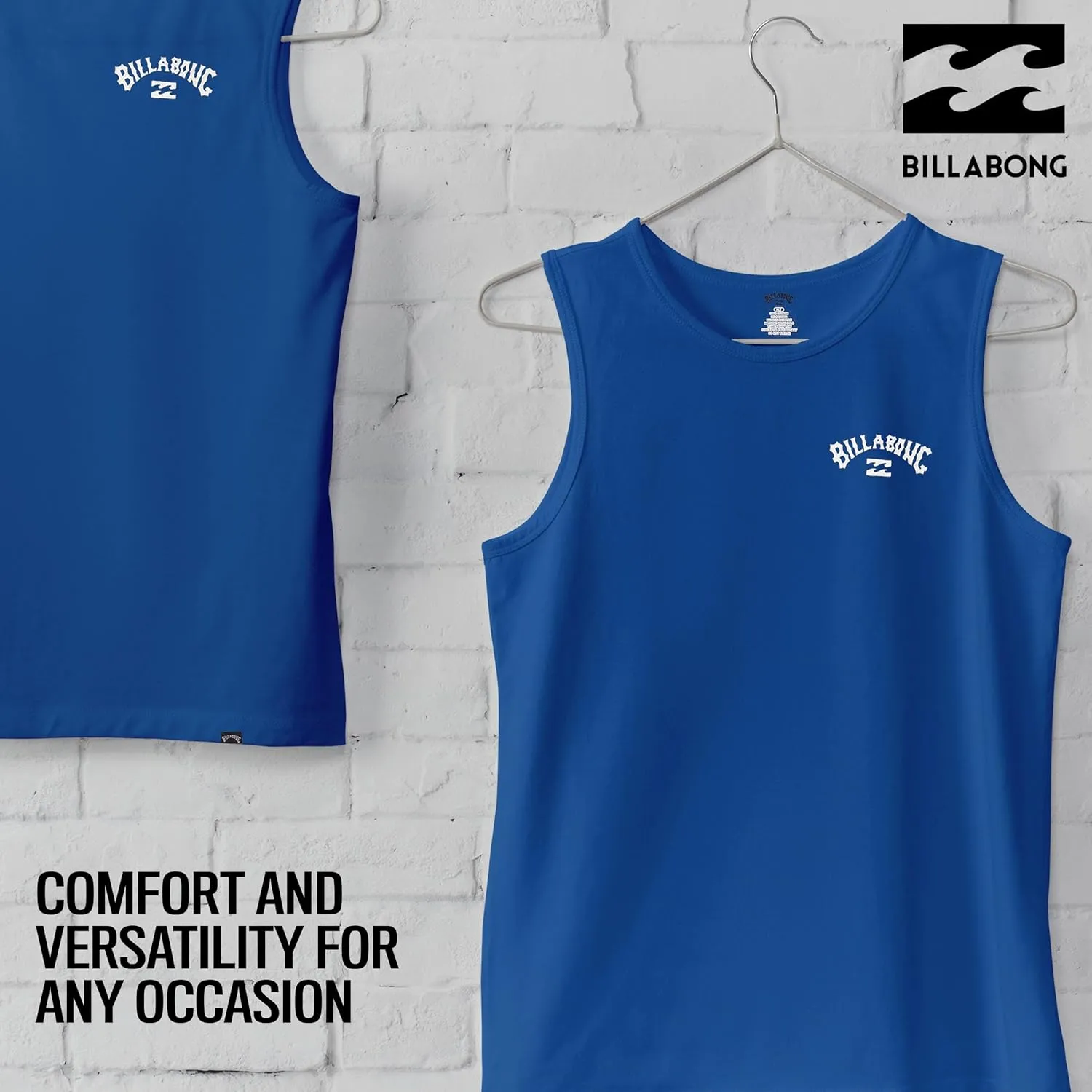 Billabong Big and Tall Tank Tops for Men - Cotton Mens Sleeveless Muscle T Shirt