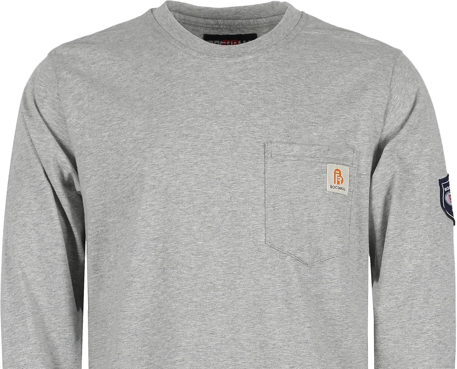 BOCOMAL FR Shirts Lightweight Classic Crew Long Sleeve Fire Resistant Shirt CAT2