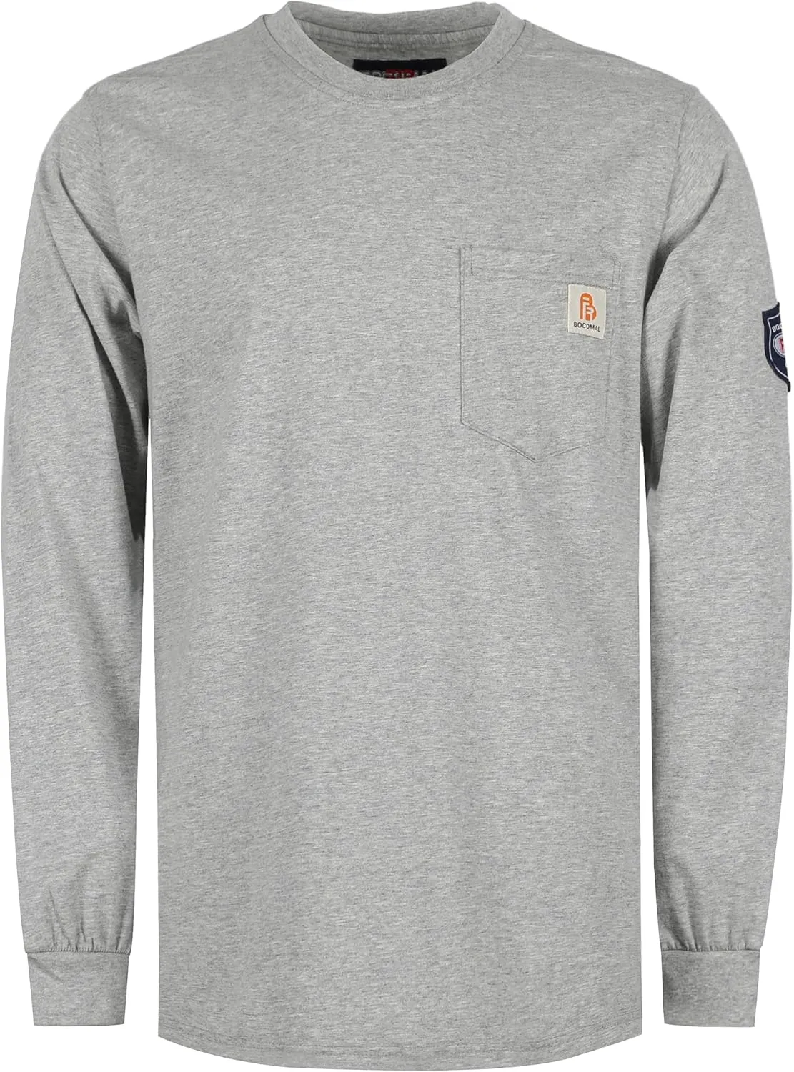 BOCOMAL FR Shirts Lightweight Classic Crew Long Sleeve Fire Resistant Shirt CAT2