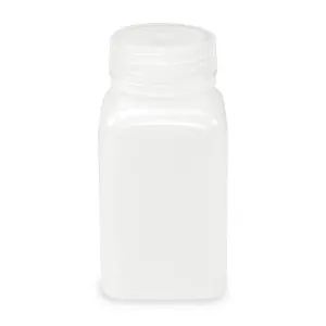 Bottle, Wide Mouth, Square, HDPE