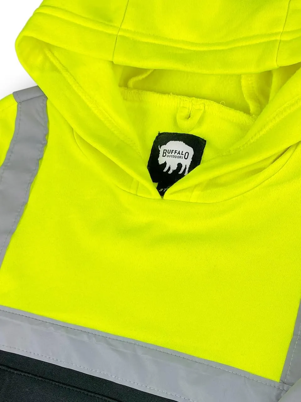 Buffalo Outdoors Workwear Kid's Hi Vis Reflective Safety Hoodie