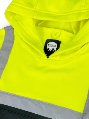 Buffalo Outdoors Workwear Kid's Hi Vis Reflective Safety Hoodie