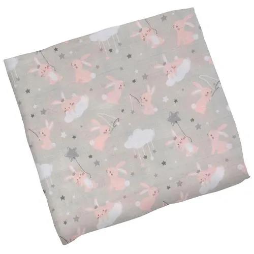 Bunny Cotton Muslin Swaddle