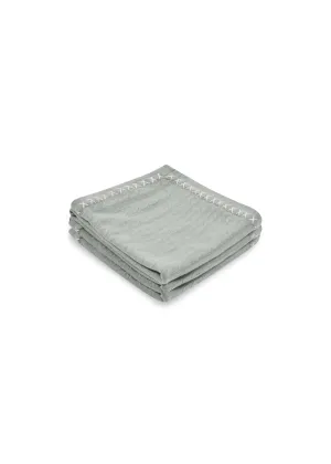 Cable Knit Baby Blanket in Cashmere