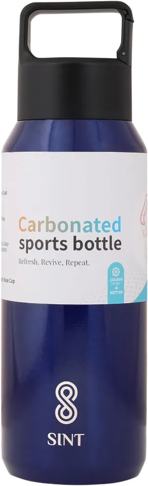 Carbonated Sports Bottle- Leak Proof 20 oz| 600 ML Blue