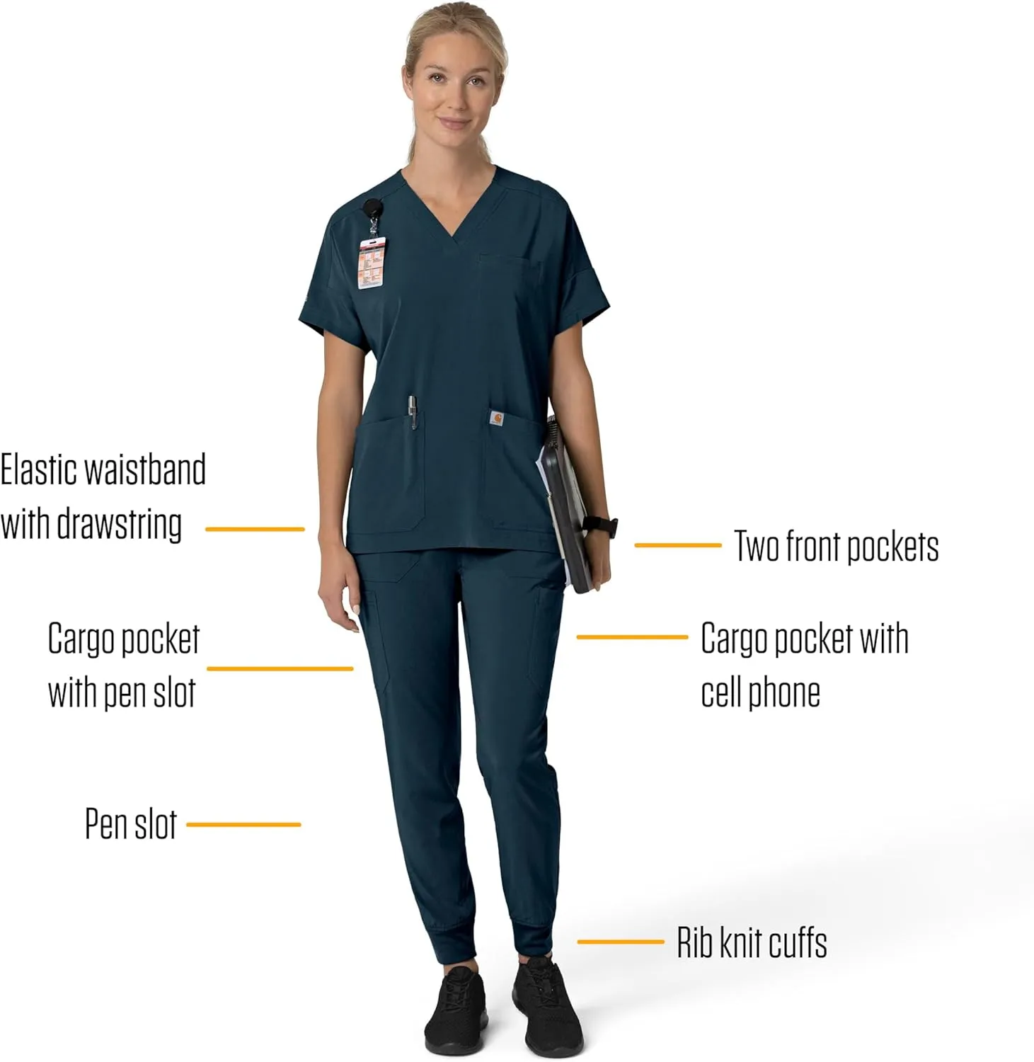 Carhartt Women's Cargo Jogger Scrub Pant