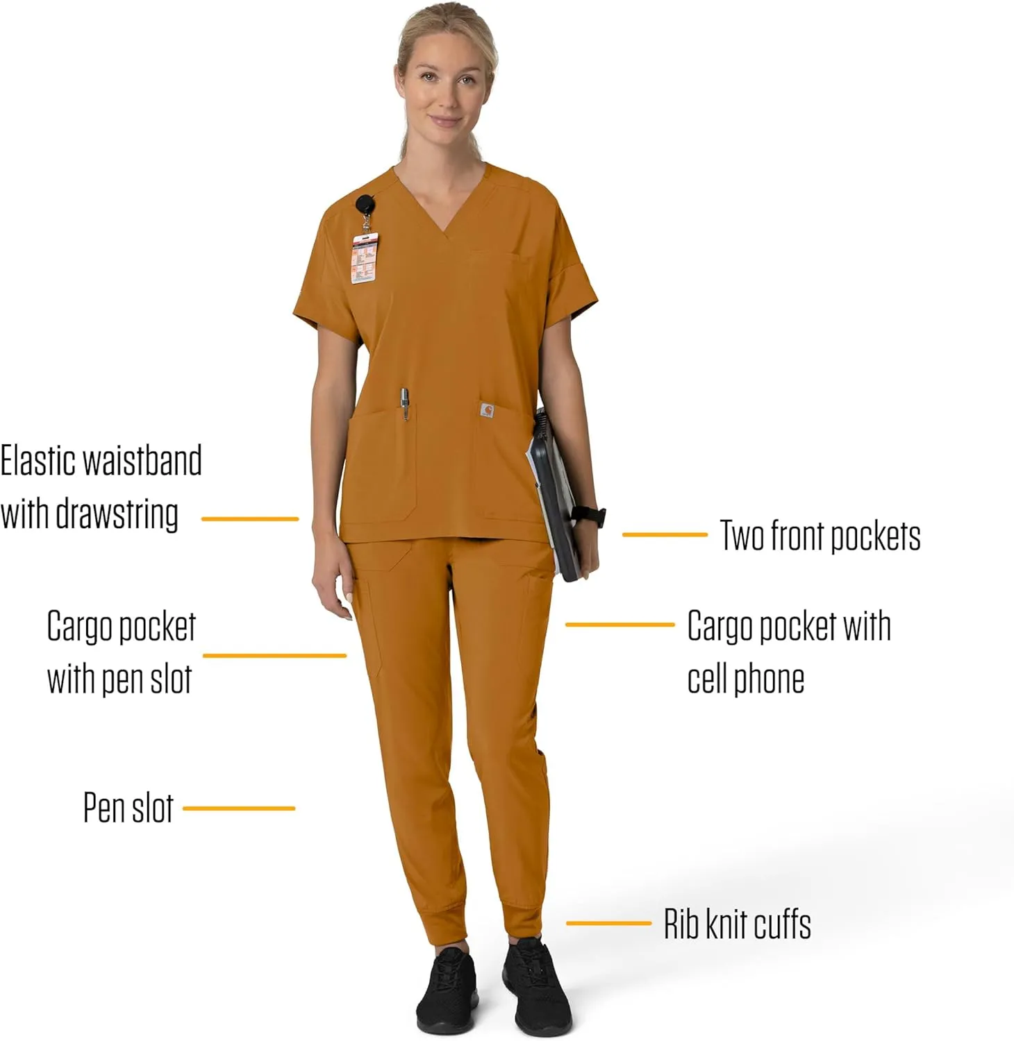 Carhartt Women's Cargo Jogger Scrub Pant