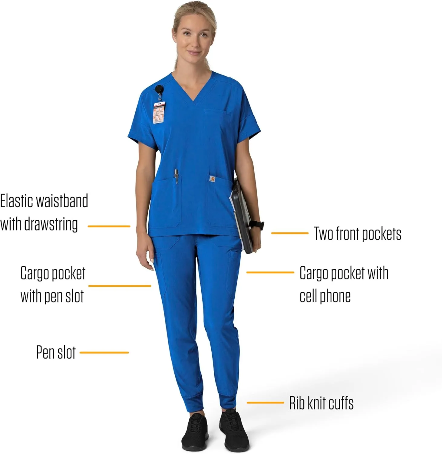 Carhartt Women's Cargo Jogger Scrub Pant