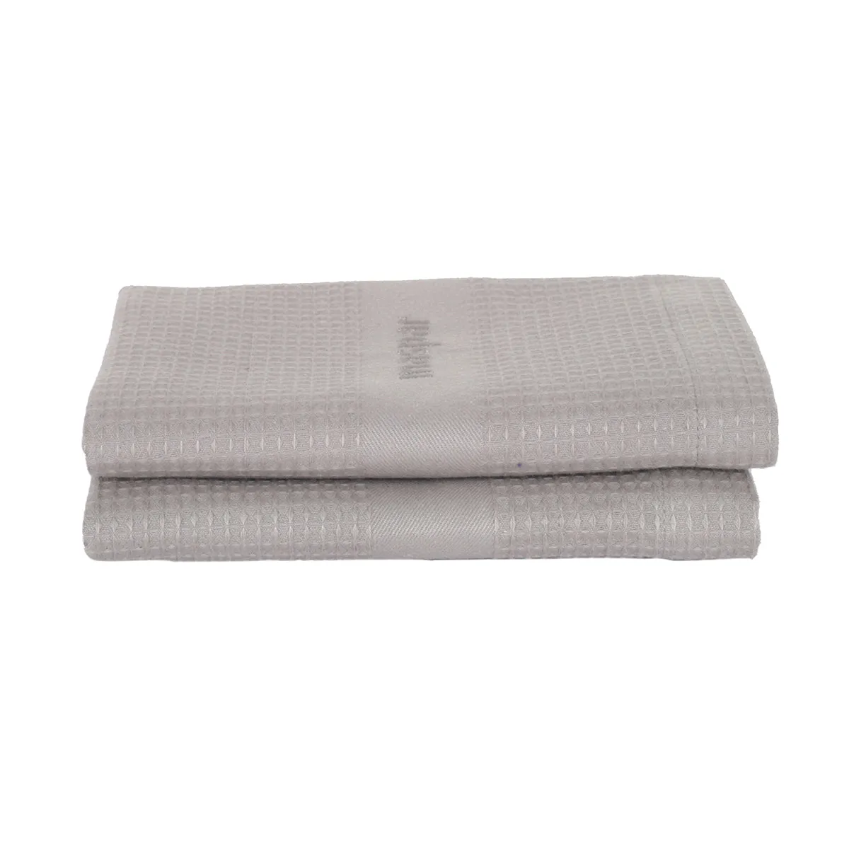 Catalina Waffle Antimicrobial Antifungal Super Absorbent Quick Dry Gym/Travel Grey Hand Towel Set