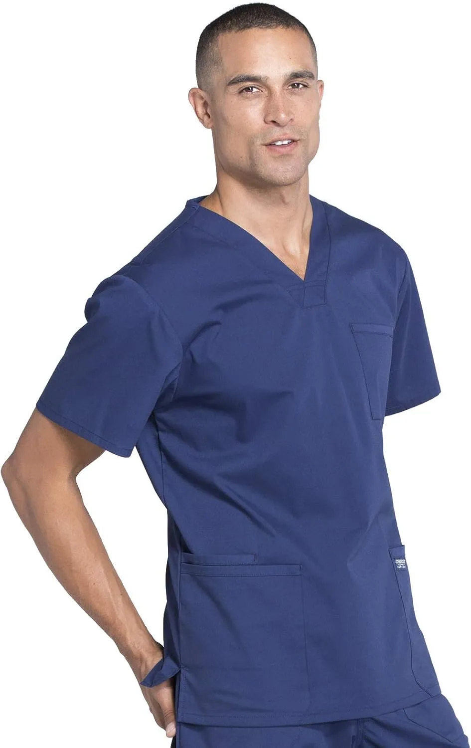 Cherokee Scrubs for Men Workwear Professionals V-Neck 4 Pocket Scrub Top WW695