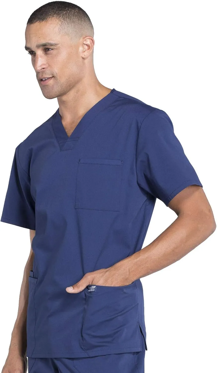 Cherokee Scrubs for Men Workwear Professionals V-Neck 4 Pocket Scrub Top WW695
