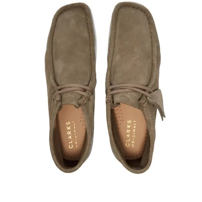 Clarks Originals Wallabee Boots Men's Beige Combi Paint Suede 26163919