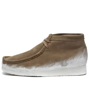 Clarks Originals Wallabee Boots Men's Beige Combi Paint Suede 26163919