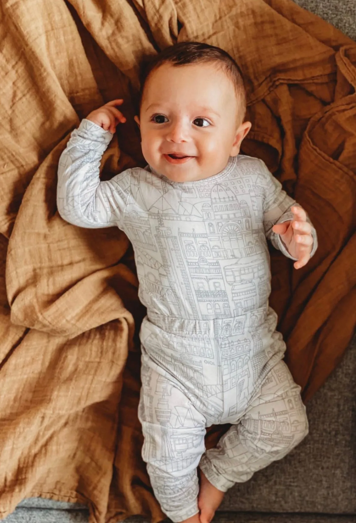 Cocoa Bamboo Muslin Wrap