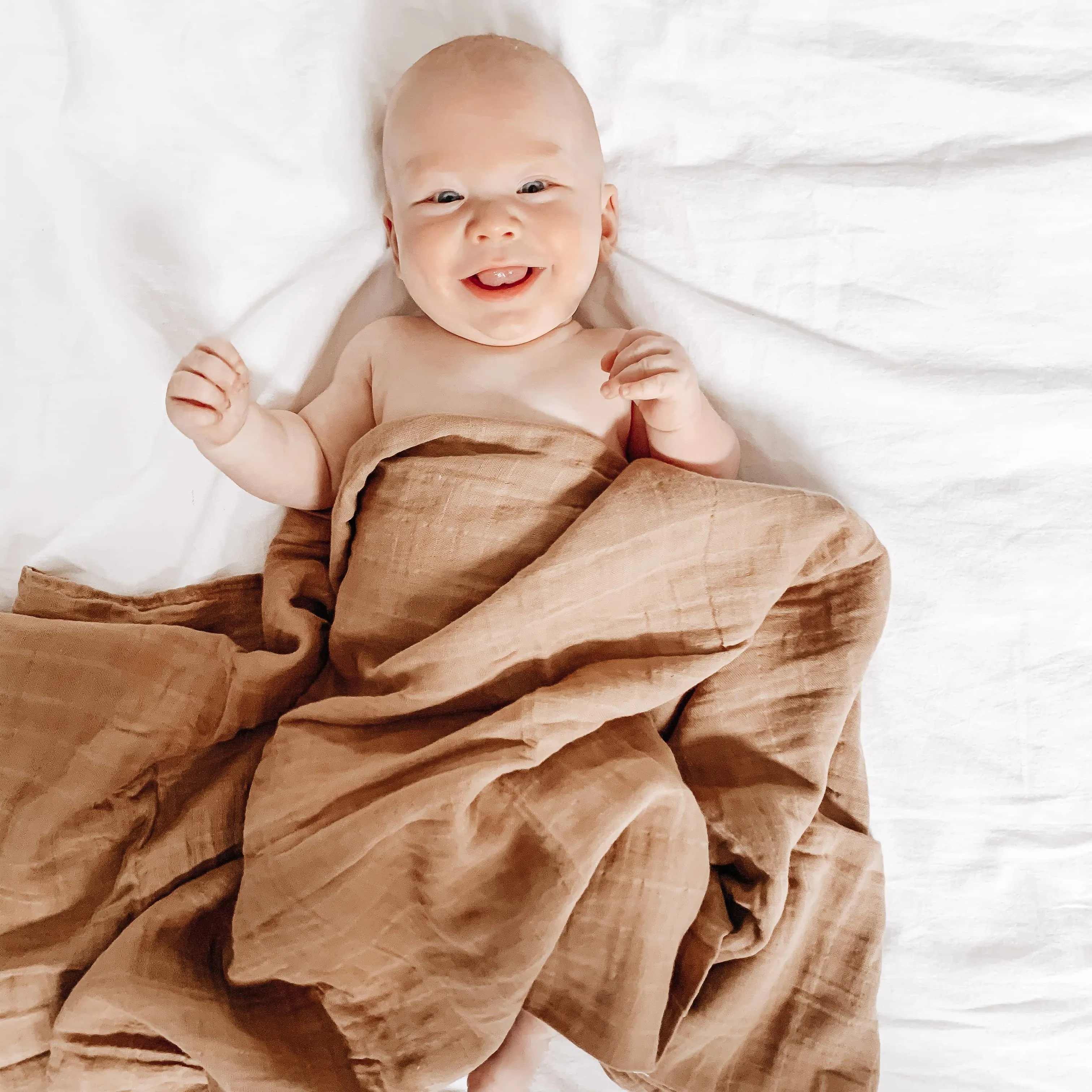 Cocoa Bamboo Muslin Wrap