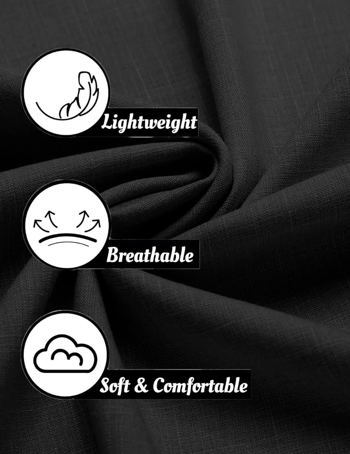 COOFANDY Mens Linen Shirt Casual Short Sleeve Button Down Shirts Summer Beach Vacation Tops
