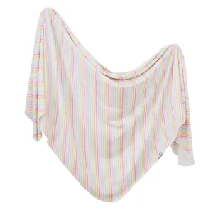 Copper Pearl Knit Swaddle Blanket | Lucky