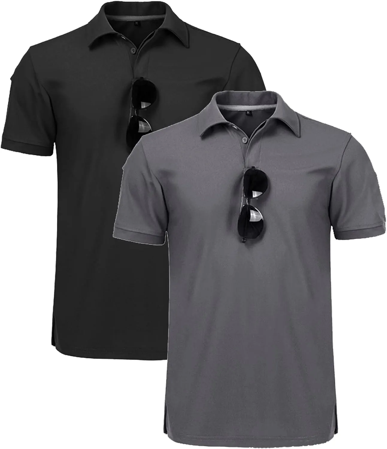 disi Mens Polo Shirts Quick-Dry Cool Short Sleeve Sports Casual Tennis Golf Shirt for Men