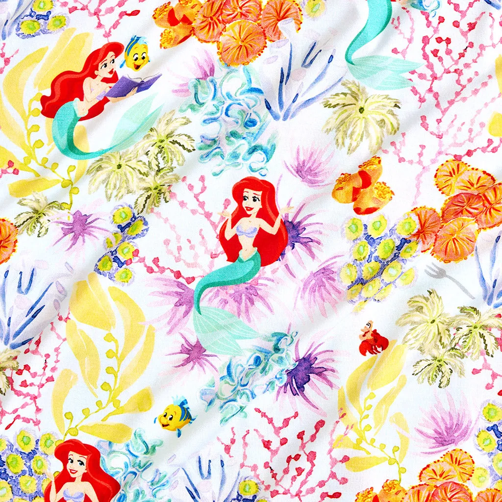 Disney Princess Ariel & Ariel's Castle Ruffled Luxette Patoo Blanket