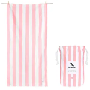 Dock & Bay Quick Dry Towel - Cabana - Malibu Pink