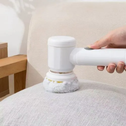 Electric Spin Scrubber With 5 Replaceable Brush Head Power Electric Cleaning Brush Handheld Rechargeable Shower Scrubber